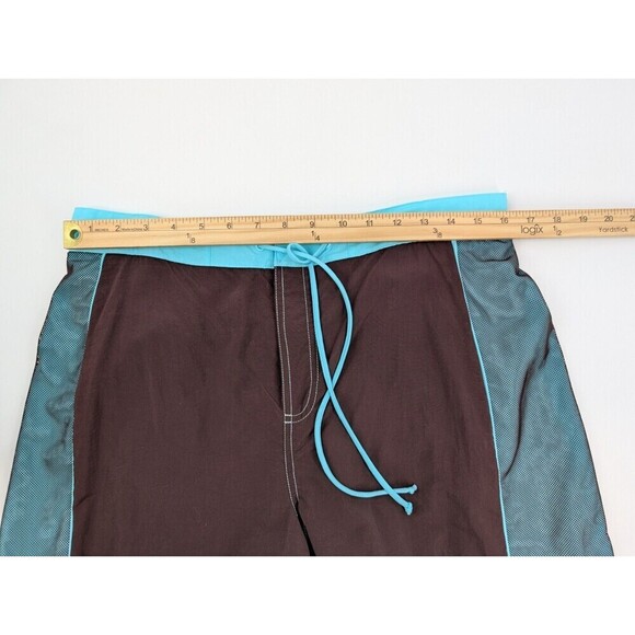 Womens Board Shorts 16W Brown Swim Bottom Built in Brief 3" Inseam Cruise Resort - Picture 10 of 13
